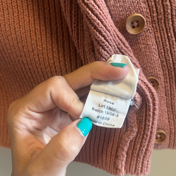 Rose Kids Button-Up Cardigan - Picture 3 of 7